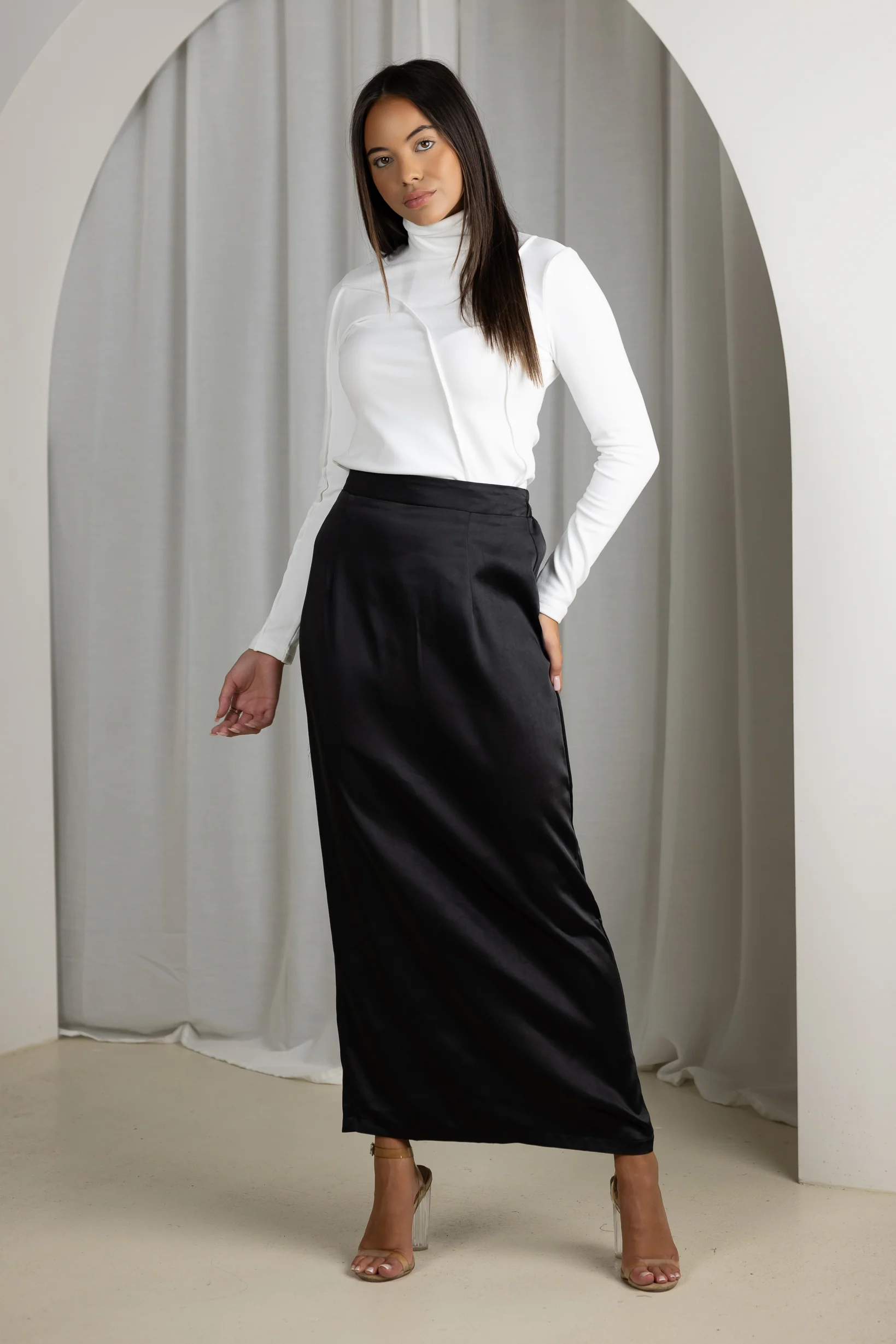 Turtle Neck Stitch Top - Image 3