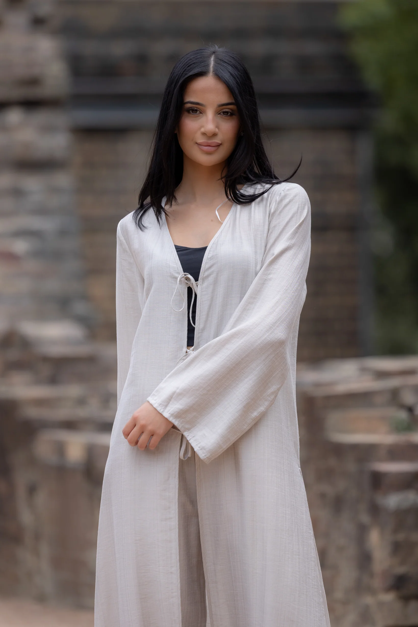 Twin Tie Cardi and Pants Set - Image 5