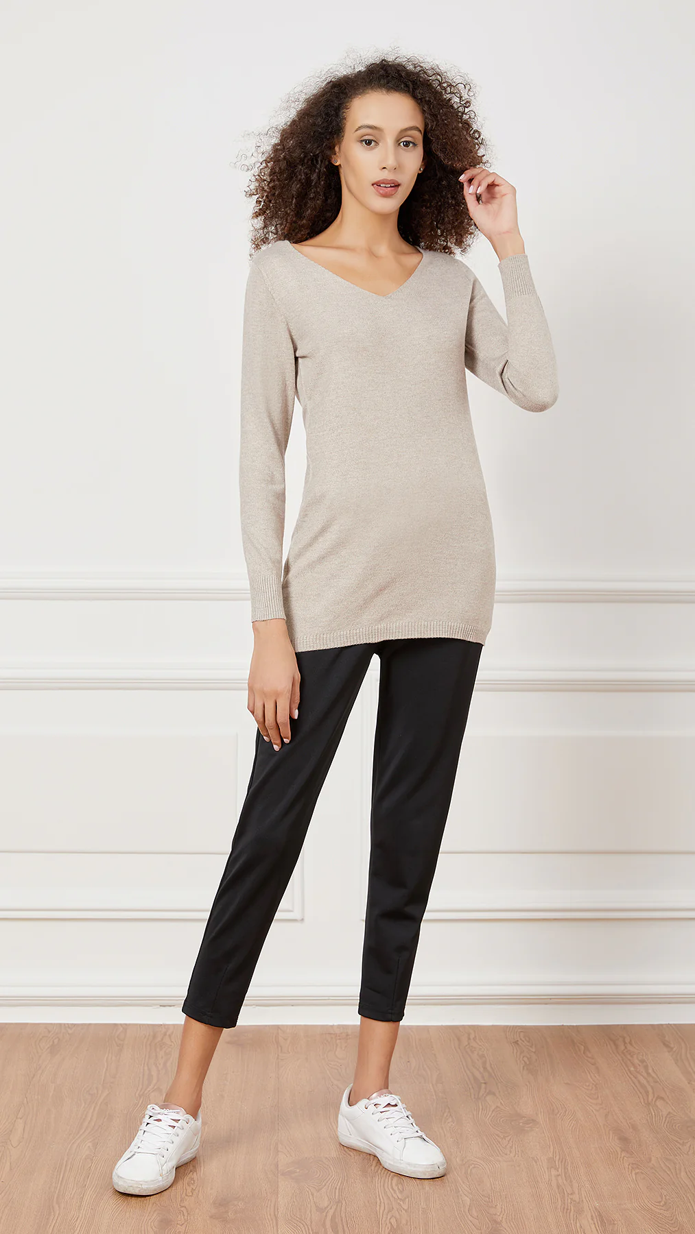 V Neck Knit Top - Image 17