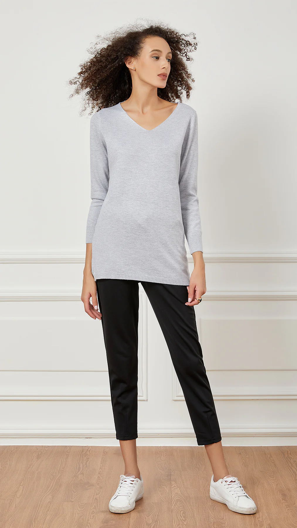 V Neck Knit Top - Image 7
