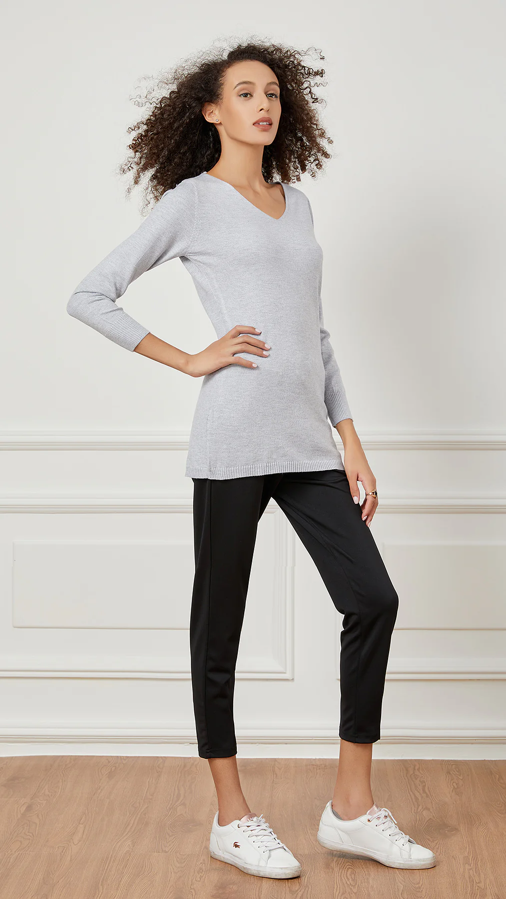 V Neck Knit Top - Image 8
