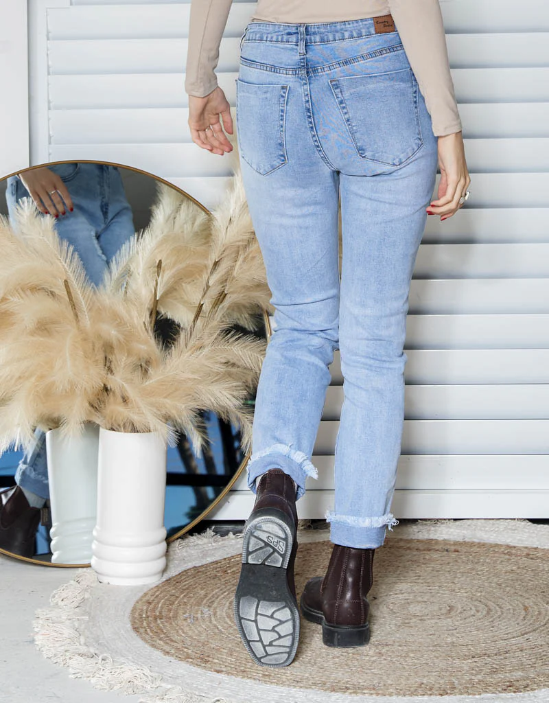 Vintage Wash Distressed Jeans - Image 3