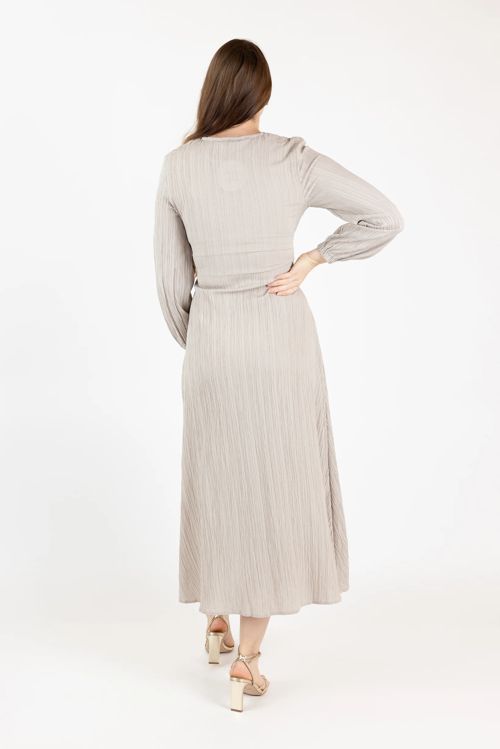 Waist Tie Button Up Dress - Image 11