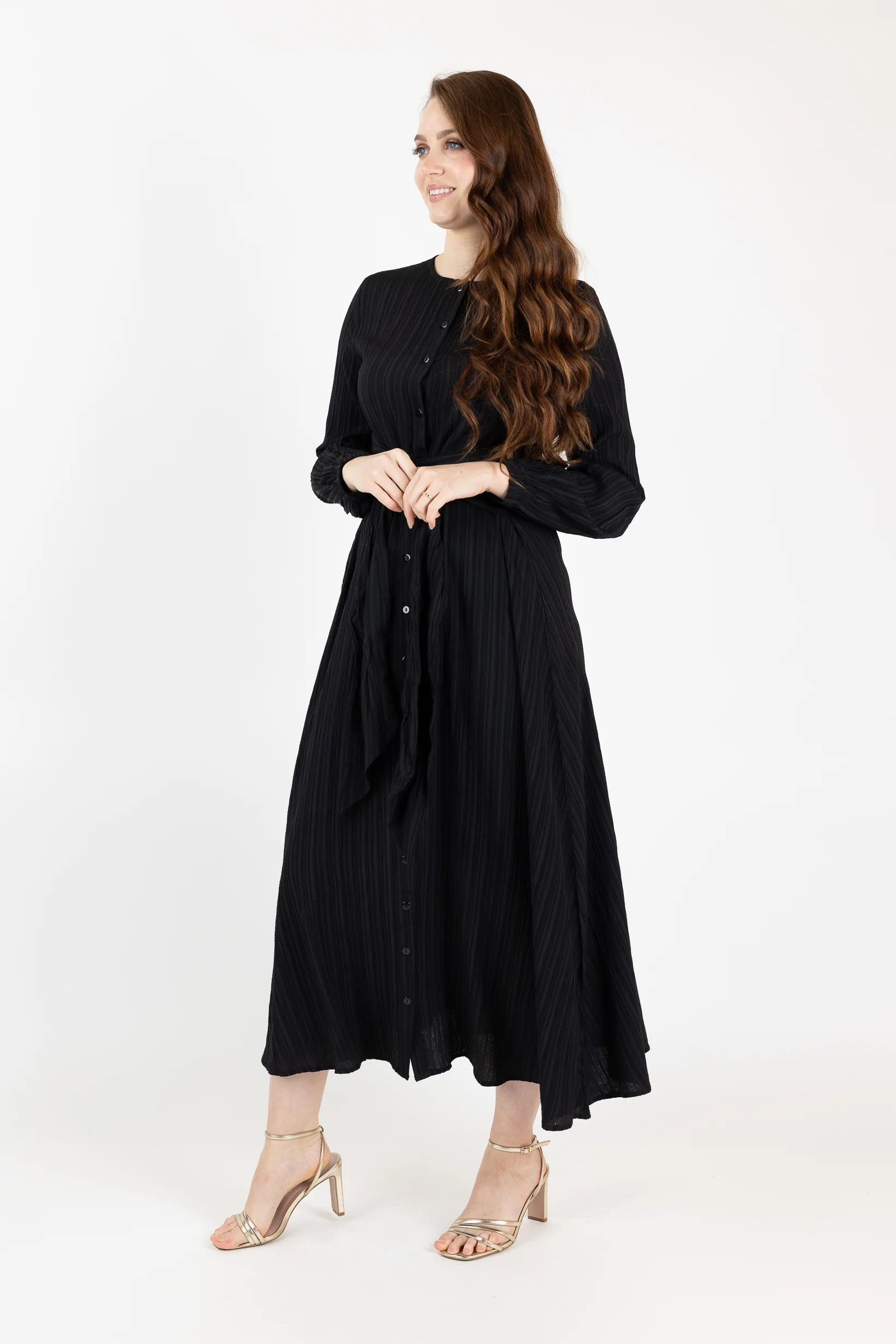 Waist Tie Button Up Dress - Image 18