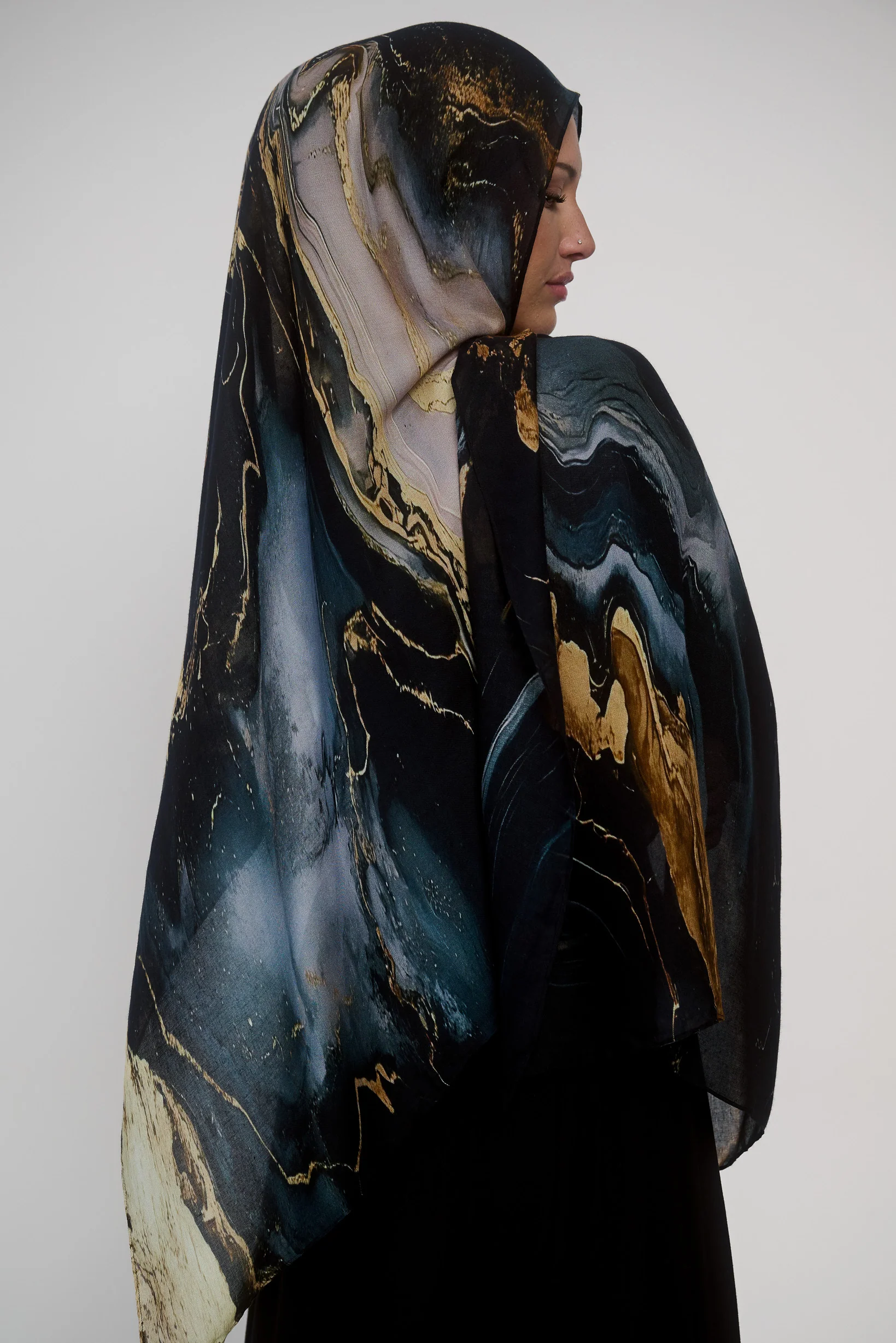 Watermark Modal Shawls - Shades of Black - Image 10