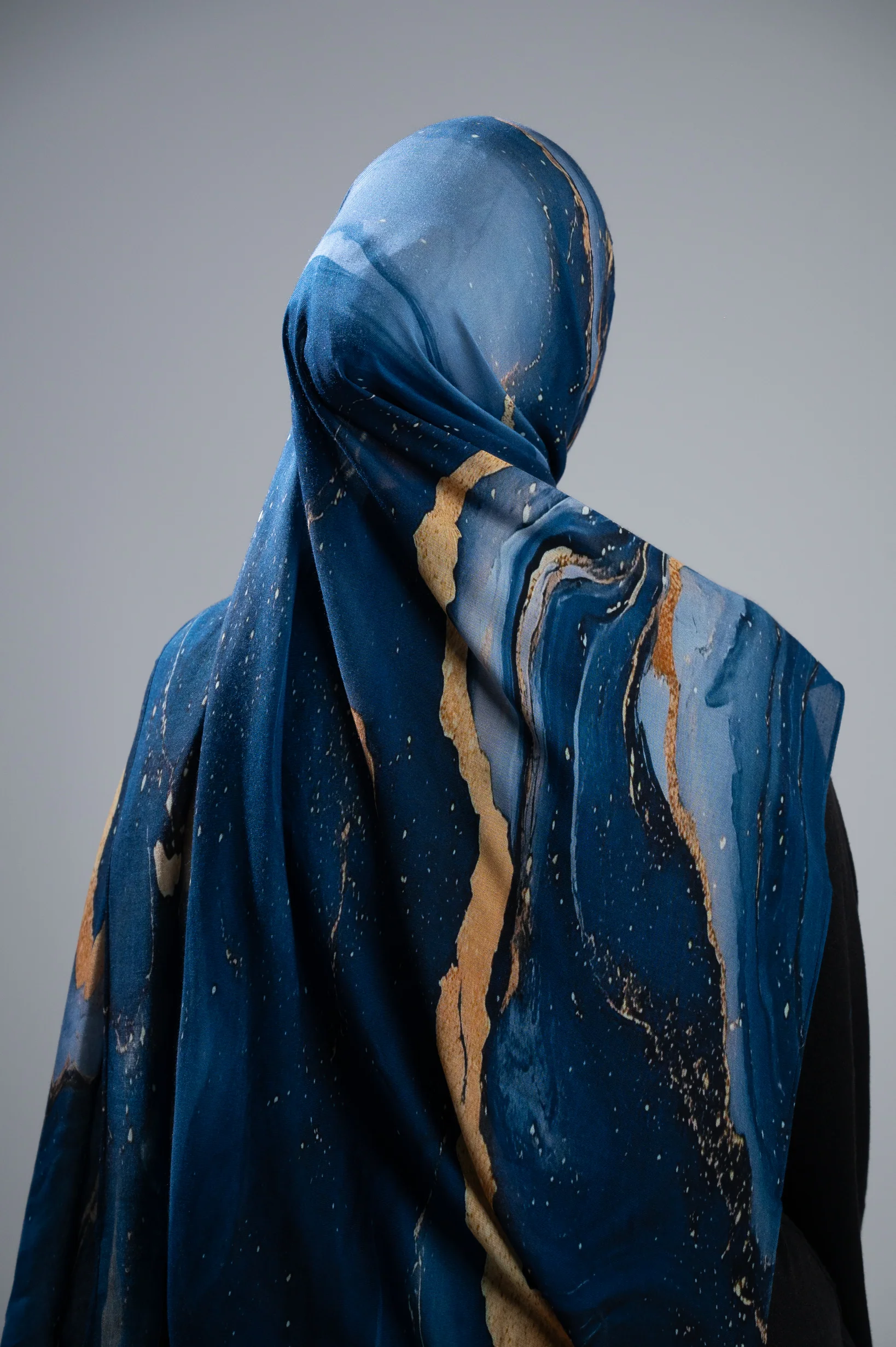 Watermark Modal Shawls - Shades of Dark Blue - Image 11