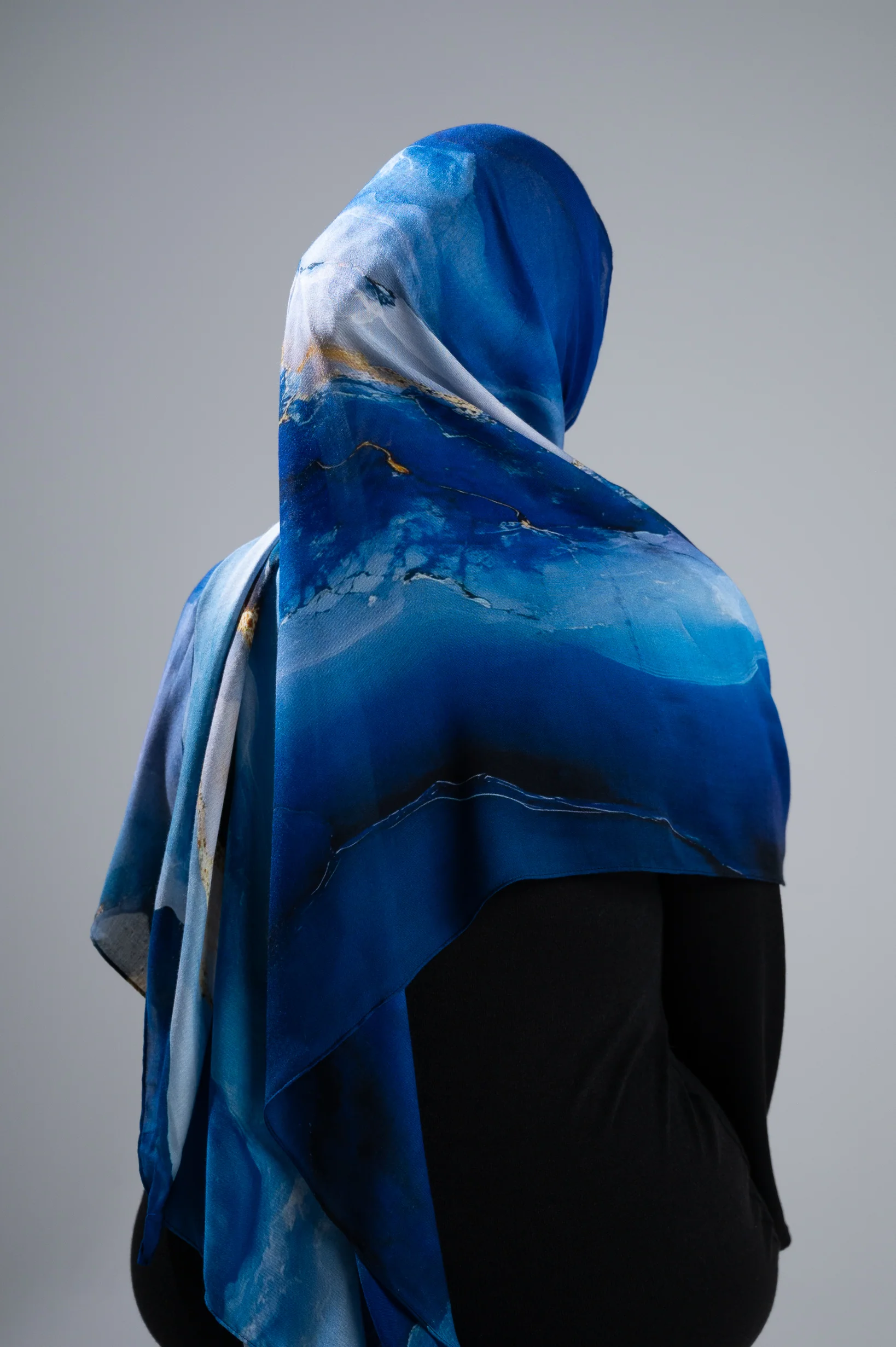 Watermark Modal Shawls - Shades of Dark Blue - Image 13