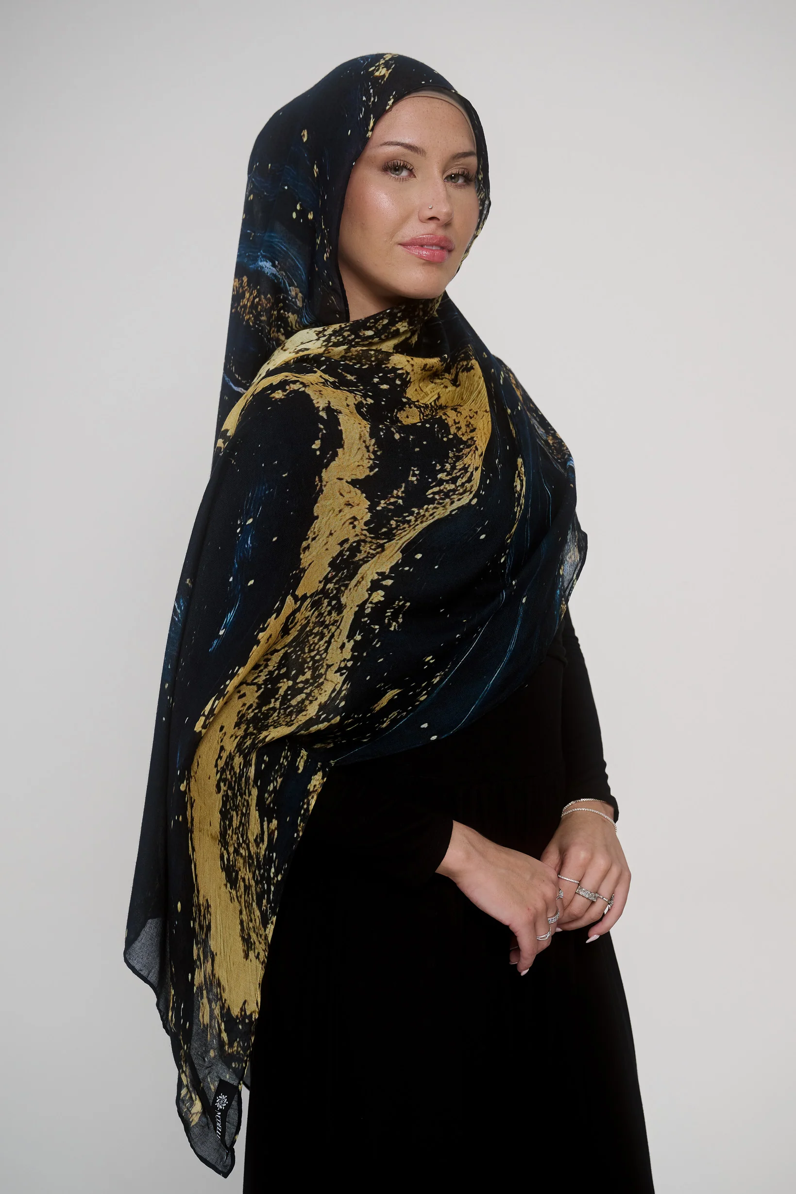 Watermark Modal Shawls - Shades of Dark Blue - Image 19