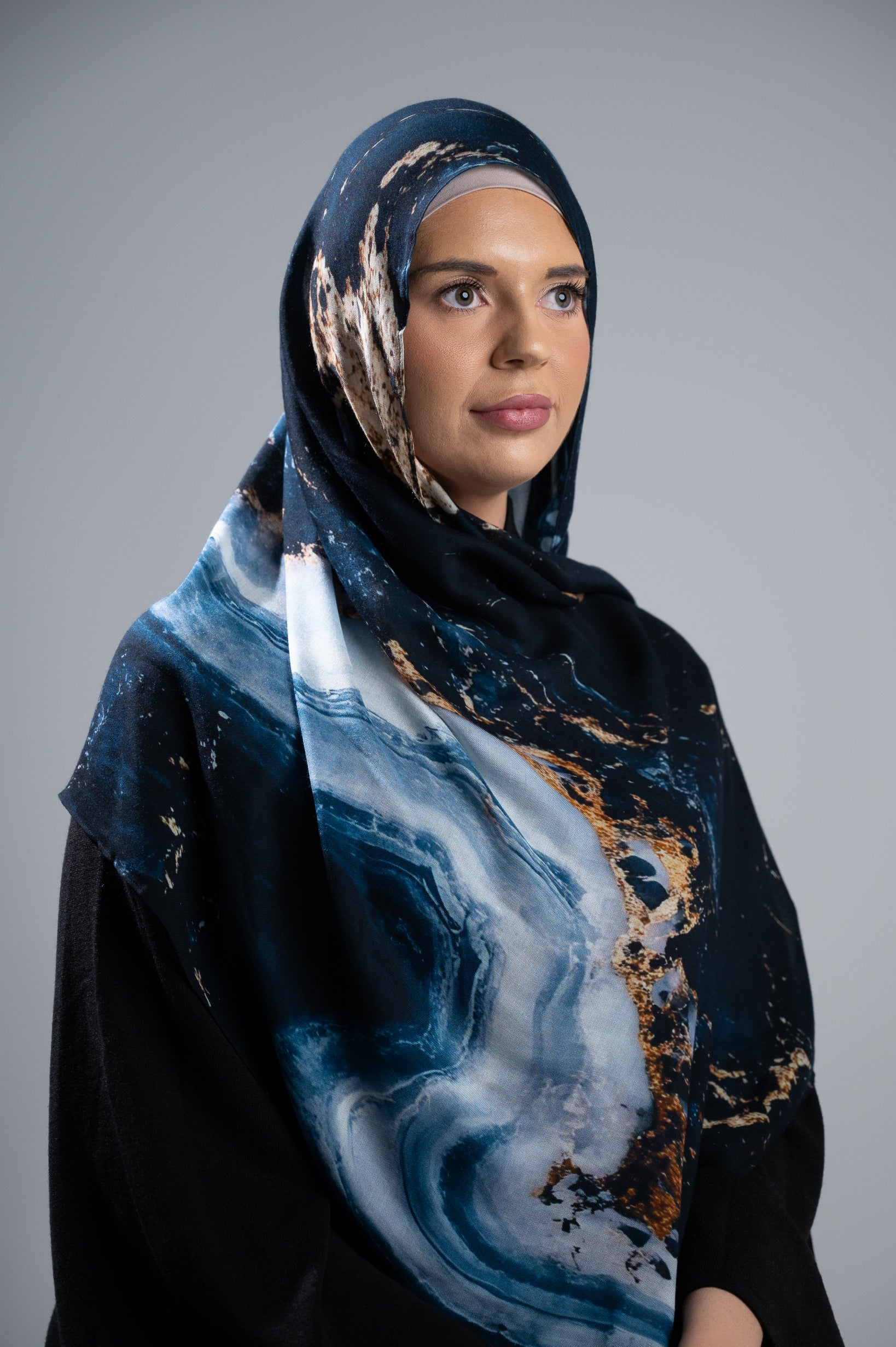 Watermark Modal Shawls - Shades of Dark Blue - Image 8