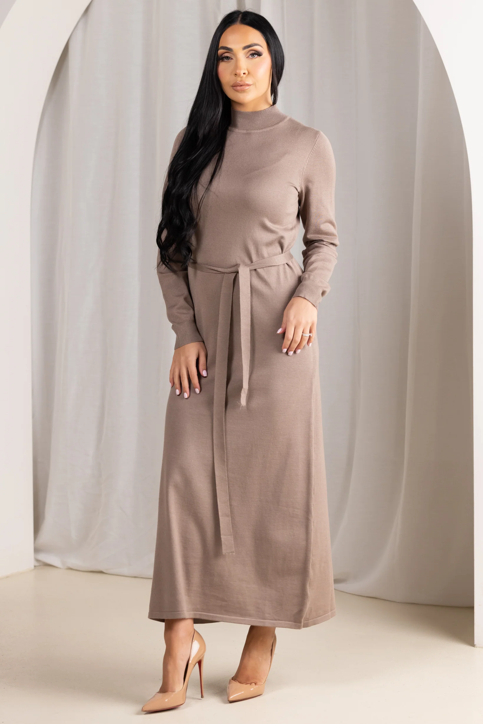 Yolaine Pocket Knit Cardi and Dress Set - Image 2