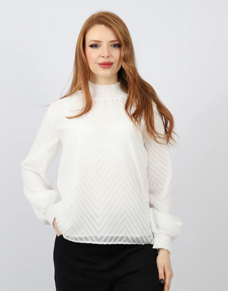 Zig Zag Stitch Blouse - Image 5
