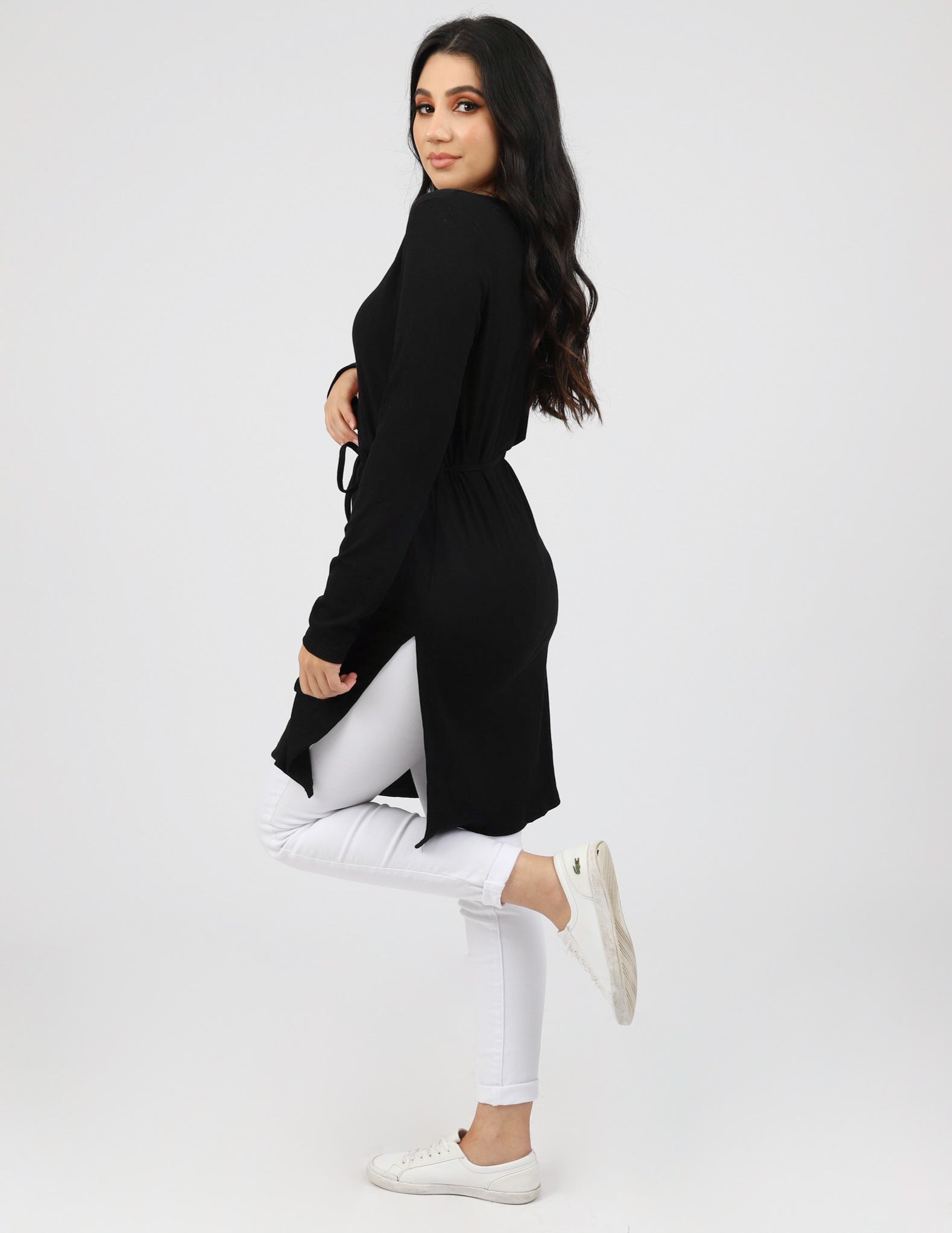 Zoey Straight Hem Tie Top - Image 32